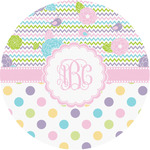 Girly Girl Multipurpose Round Labels - 1" (Personalized)