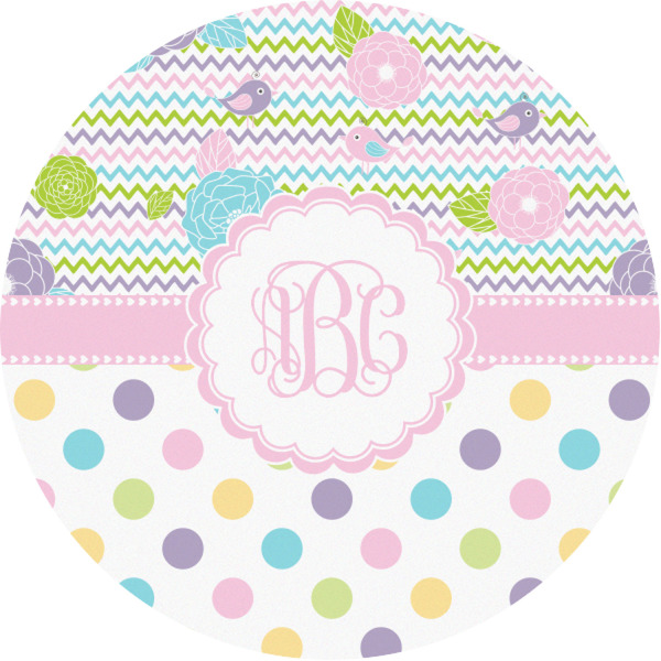 Custom Girly Girl Multipurpose Round Labels - 1" (Personalized)