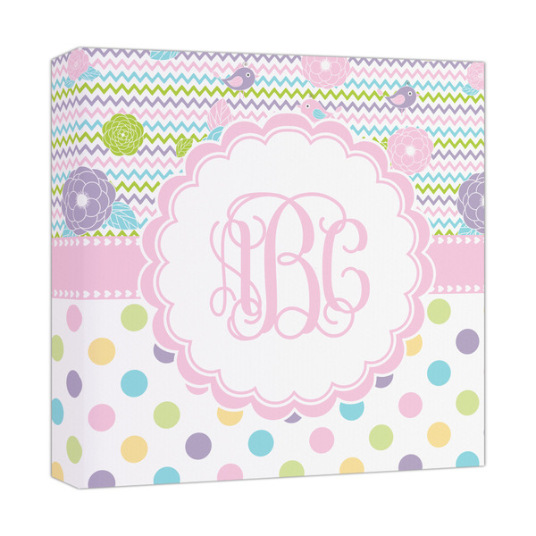 Custom Girly Girl Canvas Print - 12x12 (Personalized)