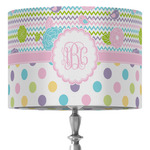 Girly Girl 16" Drum Lamp Shade - Fabric (Personalized)