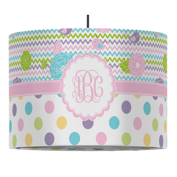 Custom Girly Girl Drum Pendant Lamp (Personalized)