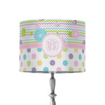 Girly Girl 8" Drum Lamp Shade - Fabric (Personalized)