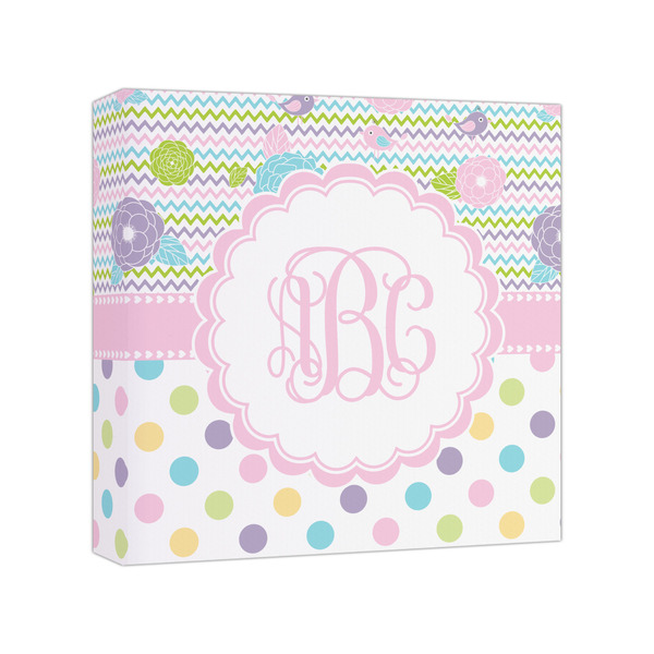 Custom Girly Girl Canvas Print - 8x8 (Personalized)