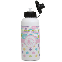 Girly Girl Water Bottles - Aluminum - 20 oz - White (Personalized)
