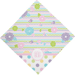 Girly Girl Dog Bandana Scarf w/ Monogram