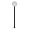 Girly Girl Black Plastic 5.5" Stir Stick - Round - Single Stick