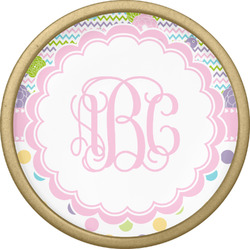 Girly Girl Cabinet Knob - Gold (Personalized)