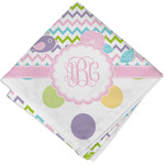 Girly Girl Cloth Cocktail Napkin - Single w/ Monogram