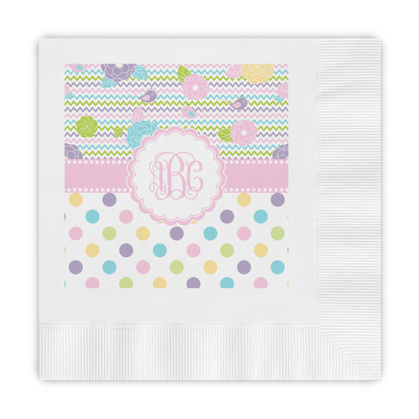 Custom Girly Girl Embossed Decorative Napkins (Personalized)