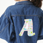 Girly Girl Twill Iron On Patch - Custom Shape - 2XL - Set of 4 (Personalized)