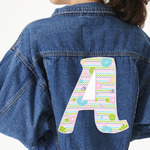 Girly Girl Twill Iron On Patch - Custom Shape - 3XL - Set of 4 (Personalized)