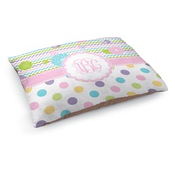 Girly Girl Dog Bed - Medium w/ Monogram