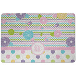 Girly Girl Dog Food Mat w/ Monogram