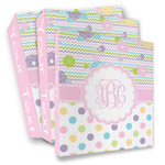 Girly Girl 3 Ring Binder - Full Wrap (Personalized)