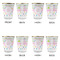 Girly Girl Glass Shot Glass - with gold rim - Set of 4 - APPROVAL