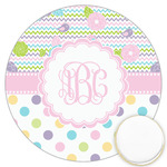 Girly Girl Printed Cookie Topper - 3.25" (Personalized)