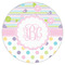 Girly Girl Icing Circle - Large - Single