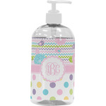 Girly Girl Plastic Soap / Lotion Dispenser (16 oz - Large - White) (Personalized)