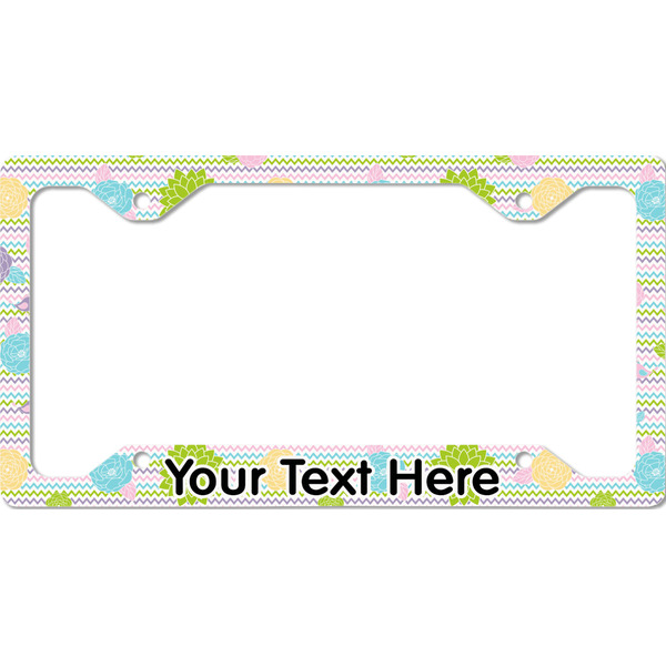 Custom Girly Girl License Plate Frame - Style C (Personalized)