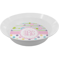 Girly Girl Melamine Bowl - 12 oz (Personalized)