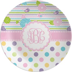 Girly Girl Melamine Plate (Personalized)