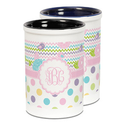 Girly Girl Ceramic Pencil Holder - Large