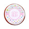 Girly Girl Printed Icing Circle - Small - On Cookie