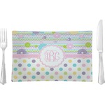 Girly Girl Glass Rectangular Lunch / Dinner Plate (Personalized)