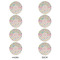 Girly Girl Round Linen Placemats - APPROVAL Set of 4 (double sided)