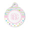 Girly Girl Round Pet Tag