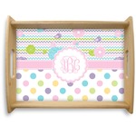 Girly Girl Natural Wooden Tray - Large (Personalized)