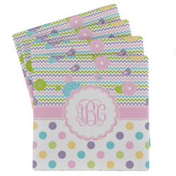 Girly Girl Absorbent Stone Coasters - Set of 4 (Personalized)