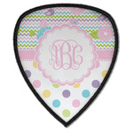 Girly Girl Iron on Shield Patch A w/ Monogram