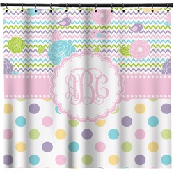 Girly Girl Shower Curtain - 71" x 74" (Personalized)