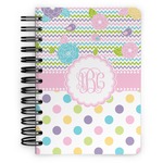 Girly Girl Spiral Notebook - 5x7 w/ Monogram