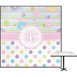 Girly Girl Square Table Top - 30" (Personalized)