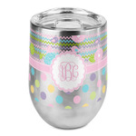 Girly Girl Stemless Wine Tumbler - Full Print (Personalized)