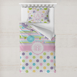 Girly Girl Toddler Bedding Set - With Pillowcase (Personalized)