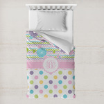 Girly Girl Toddler Duvet Cover w/ Monogram