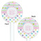 Girly Girl White Plastic 5.5" Stir Stick - Double Sided - Round - Front & Back