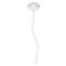 Girly Girl White Plastic 7" Stir Stick - Oval - Single Stick