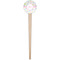 Girly Girl Wooden 4" Food Pick - Round - Single Pick