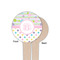 Girly Girl Wooden 4" Food Pick - Round - Single Sided - Front & Back