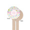 Girly Girl Wooden 6" Stir Stick - Round - Single Sided - Front & Back