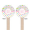 Girly Girl Wooden 7.5" Stir Stick - Round - Double Sided - Front & Back