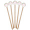 Girly Girl Wooden 7.5" Stir Stick - Round - Fan View