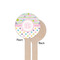 Girly Girl Wooden 7.5" Stir Stick - Round - Single Sided - Front & Back