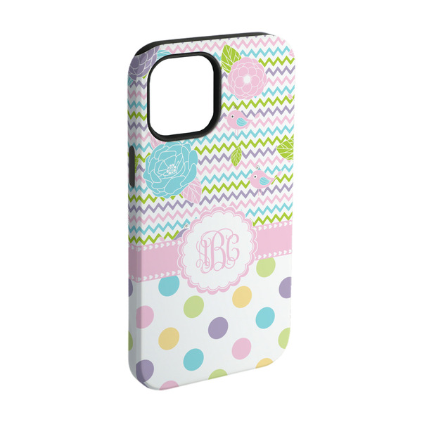 Custom Girly Girl iPhone Case - Rubber Lined - iPhone 15 (Personalized)