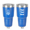 Dreamcatcher 30 oz Stainless Steel Ringneck Tumbler - Blue - Double Sided - Front & Back