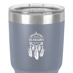 Dreamcatcher 30 oz Stainless Steel Tumbler - Grey - Single-Sided (Personalized)